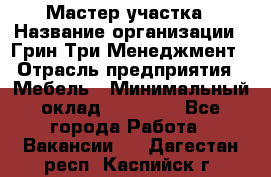 Мастер участка › Название организации ­ Грин Три Менеджмент › Отрасль предприятия ­ Мебель › Минимальный оклад ­ 60 000 - Все города Работа » Вакансии   . Дагестан респ.,Каспийск г.